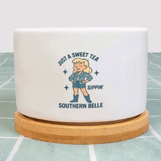 Sweet Tea Southern Belle Plant Pots