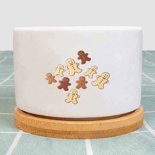 Gingerbread Man Cookie Christmas Plant Pots