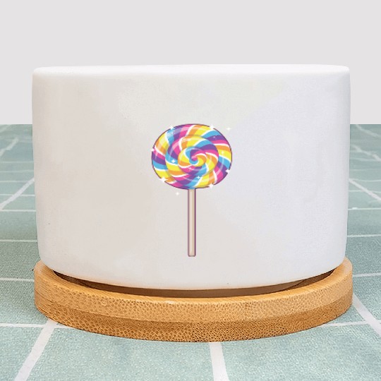 Cute Lollipop Design Lollipop Candy Lover 01 Plant Pots