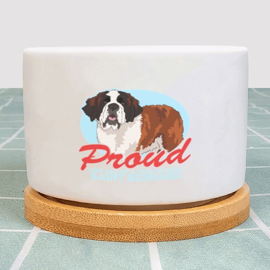 Saint Bernard Dog Dad St. Bernhard Plant Pots