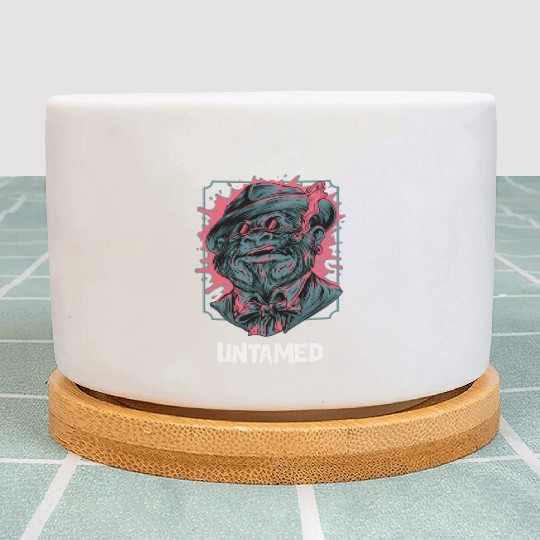 Rebel Gorilla with Cigar and Sunglasses Plant Pots