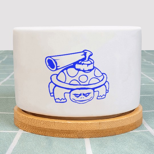 Turtle shell gun shoot war attack tank weapon cool Plant Pots