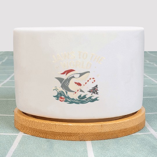 Jaws to the World – Christmas Shark Attack Plant Pots