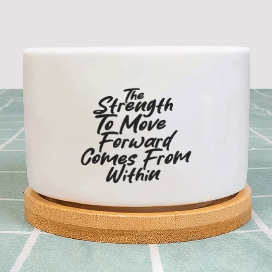 Inner Strength Self Growth Positive Mindset Quote Plant Pots