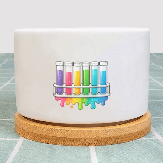 Chemistry Test Tube Design Plant Pots