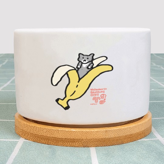 Bananyang - 020. Gray Spotted Tuxedo Plant Pots