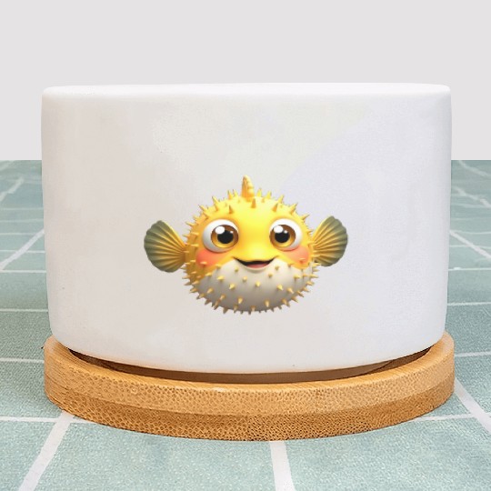 Cute Blowfish Easy Halloween Puffer Fish Plant Pots