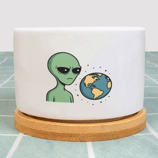 Judgy Alien Plant Pots