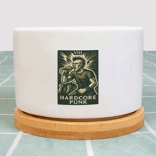 Hardcore Punk (Card VIII) Plant Pots