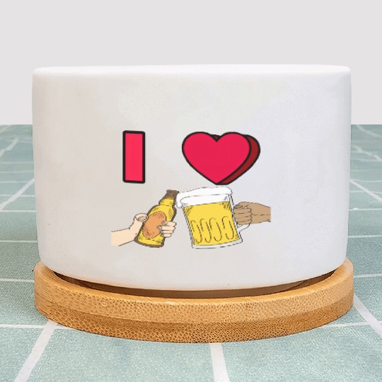 I LOVE BEER #1 Plant Pots