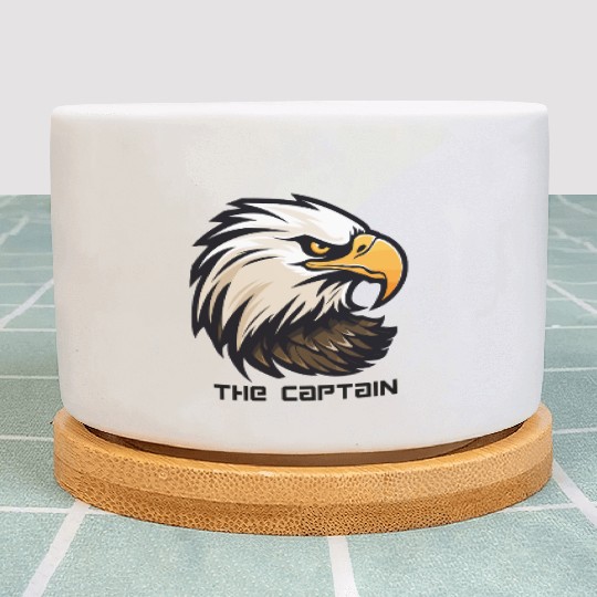 The Captain – Fearless Eagle Face Leadership Plant Pots