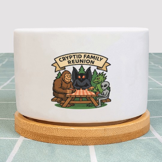 Cryptid Family Reunion Plant Pots