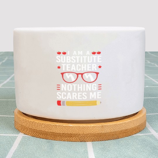 Substitute Teacher Back To School Plant Pots