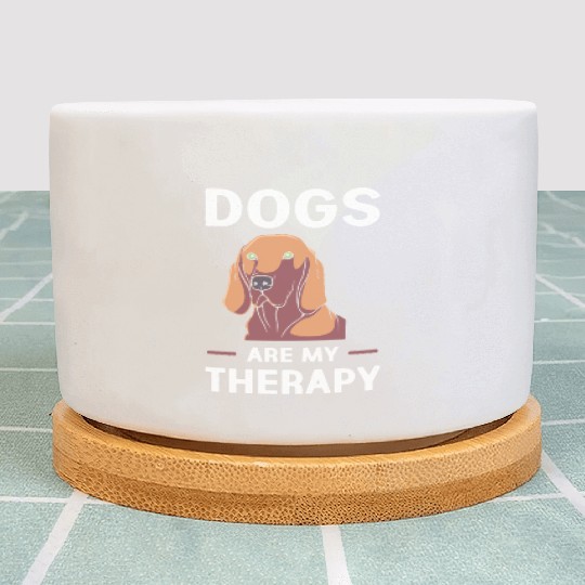 Therapy Dog Treatment Dog Lover Plant Pots