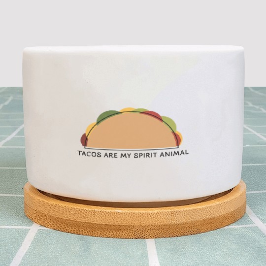 Spirit Tacos Plant Pots