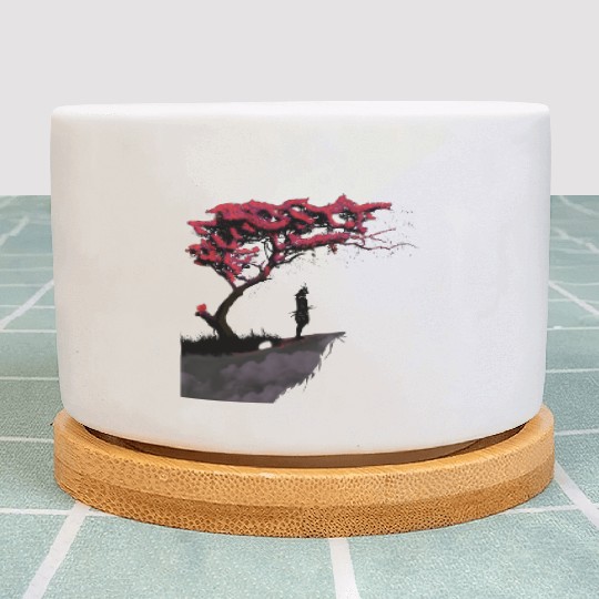 The lonely warrior Plant Pots