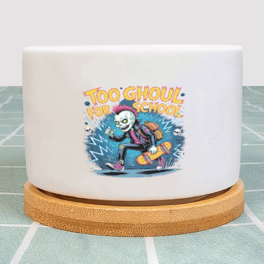 Too Ghoul for School – Punk Ghost Halloween Plant Pots