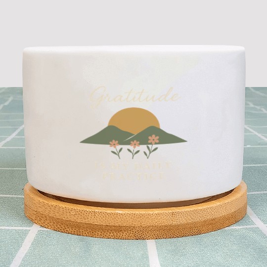 Gratitude Mindfulness Positive Affirmation Daily Plant Pots