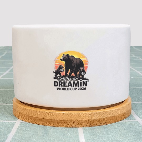 California Dreamin’ – World Cup 2026 Soccer Bear F Plant Pots