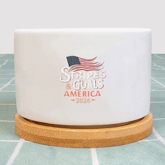 Stars, Stripes & Goals – USA Soccer World Cup 2026 Plant Pots