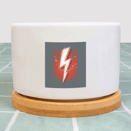 Red Lightning Bolt Graphic – Superhero Thunder Plant Pots