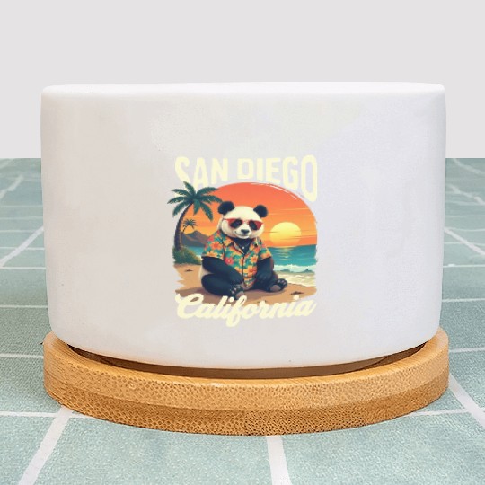 California Panda Zoo San Diego  Family Vaction Plant Pots