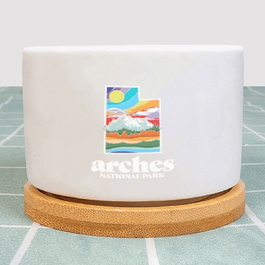 Arches National Park Utah Vintage Nature Outdoor Plant Pots