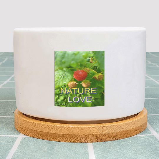 Vivid Raspberry and Greenery Nature Design Plant Pots