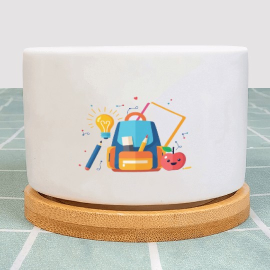 Back-to-School Creative Icons for Students  Plant Pots