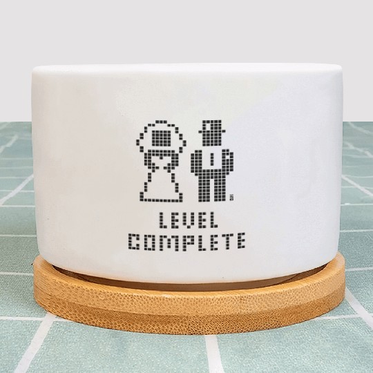Level Complete (Wedding / Stag Party / Pixel / B) Plant Pots