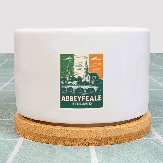 Abbeyfale Ireland Church Skyline Plant Pots