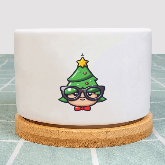 Festive Geek Christmas Tree Design Plant Pots