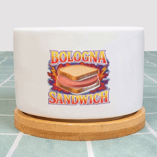 Bologna Sandwich Favorite Food Weird 90s Bologna Plant Pots