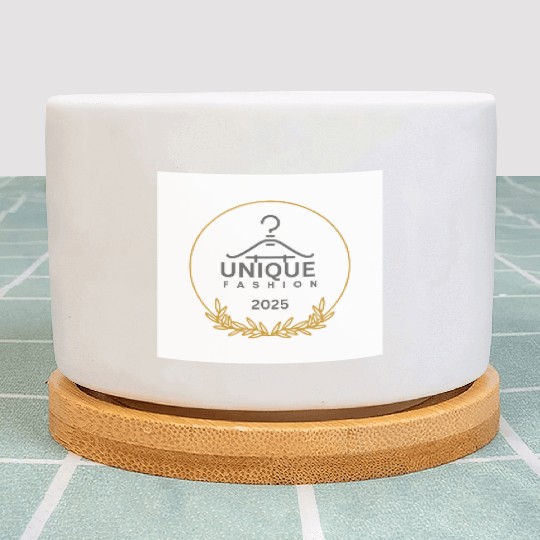 Black And Gold Minimalist Fashion Logo Plant Pots