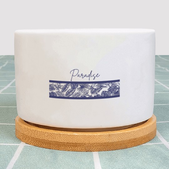 Exotic Jungle Paradise Pattern Plant Pots