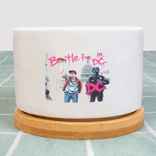 Free DC Sandwich Guy Banksy Style Street Art Plant Pots