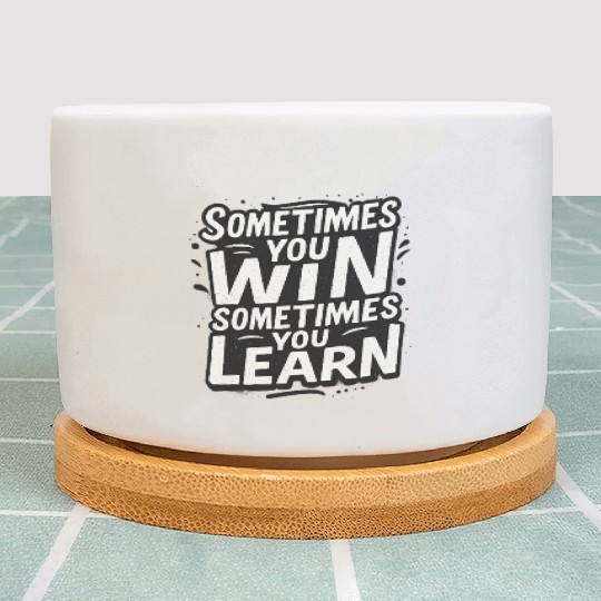 Motivational Quote Design Inspiring Growth Plant Pots