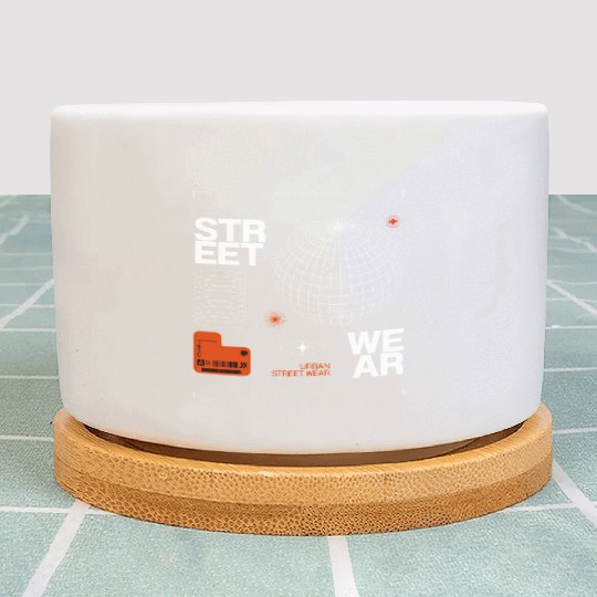 Futuristic Urban Streetwear Graphic Plant Pots