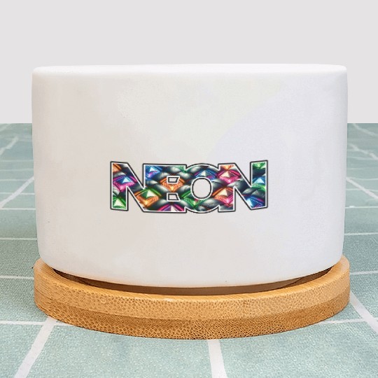 Gemstone Deluxe Neon Logo Plant Pots