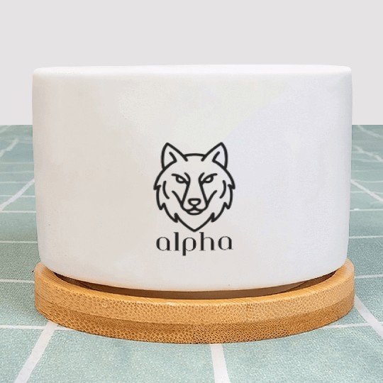 Alpha Wolf Head Plant Pots