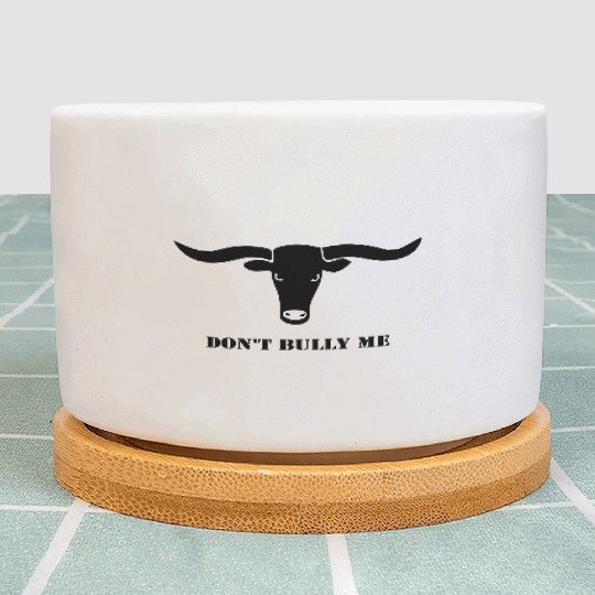 bull skull ox horn horns bully cow farmer cowboy Plant Pots