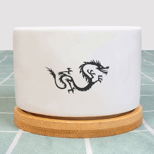 Chinese Dragon Tattoo 3 Plant Pots