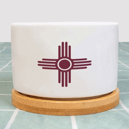Zia Sun, Zia Pueblo, New Mexico, Sun Symbol, SVG, Plant Pots