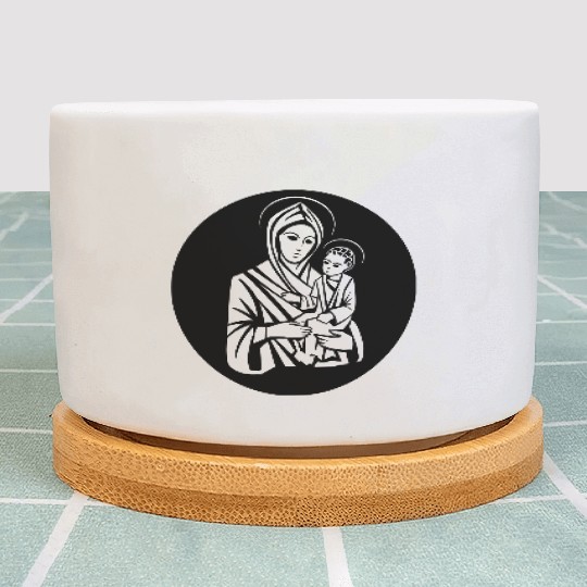 Mary Magdalene & Jesus Christian Catholic image Plant Pots