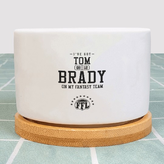 FANTASY QB Tom Brady 12 Plant Pots