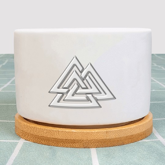 Valknut, Wotan's Knot, Walknot, Odin, Valhalla Plant Pots