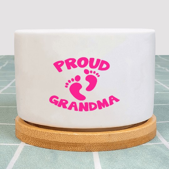 proud grandma with cute little maternity feet Plant Pots