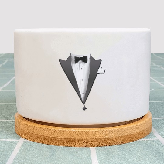 Tuxedo Jacket Costume Plant Pots