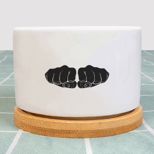 fist black power Plant Pots