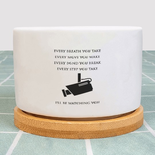 Every Breath You Take..I'll Be Watching You Camera Plant Pots